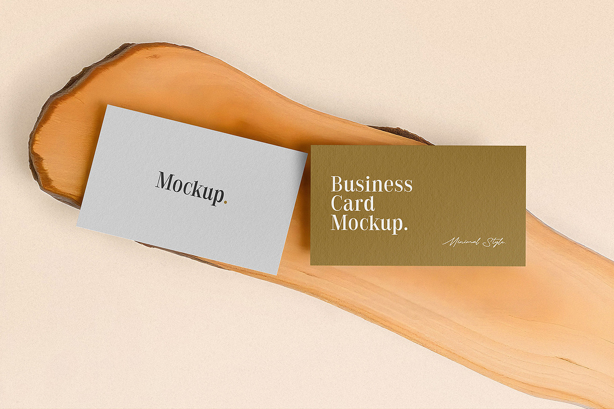 Elegant Business Card Mockups, an Advertising Mockup by MahmoudWally (Photo 4 of 5)