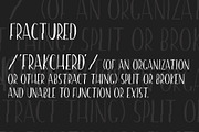 Fractured | Hand drawn Font, a Sans Serif Font by The Collective Studio (Thumbnail 3 of 7)