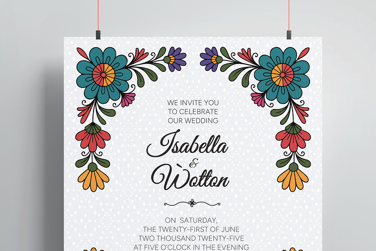 Wedding Invitation Card, a Flyer Template by MightyDesign (Photo 2 of 8)
