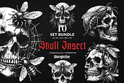 10 Bundle Dark Art Skull Insect, an Illustration by Morspective (Thumbnail 1 of 7)