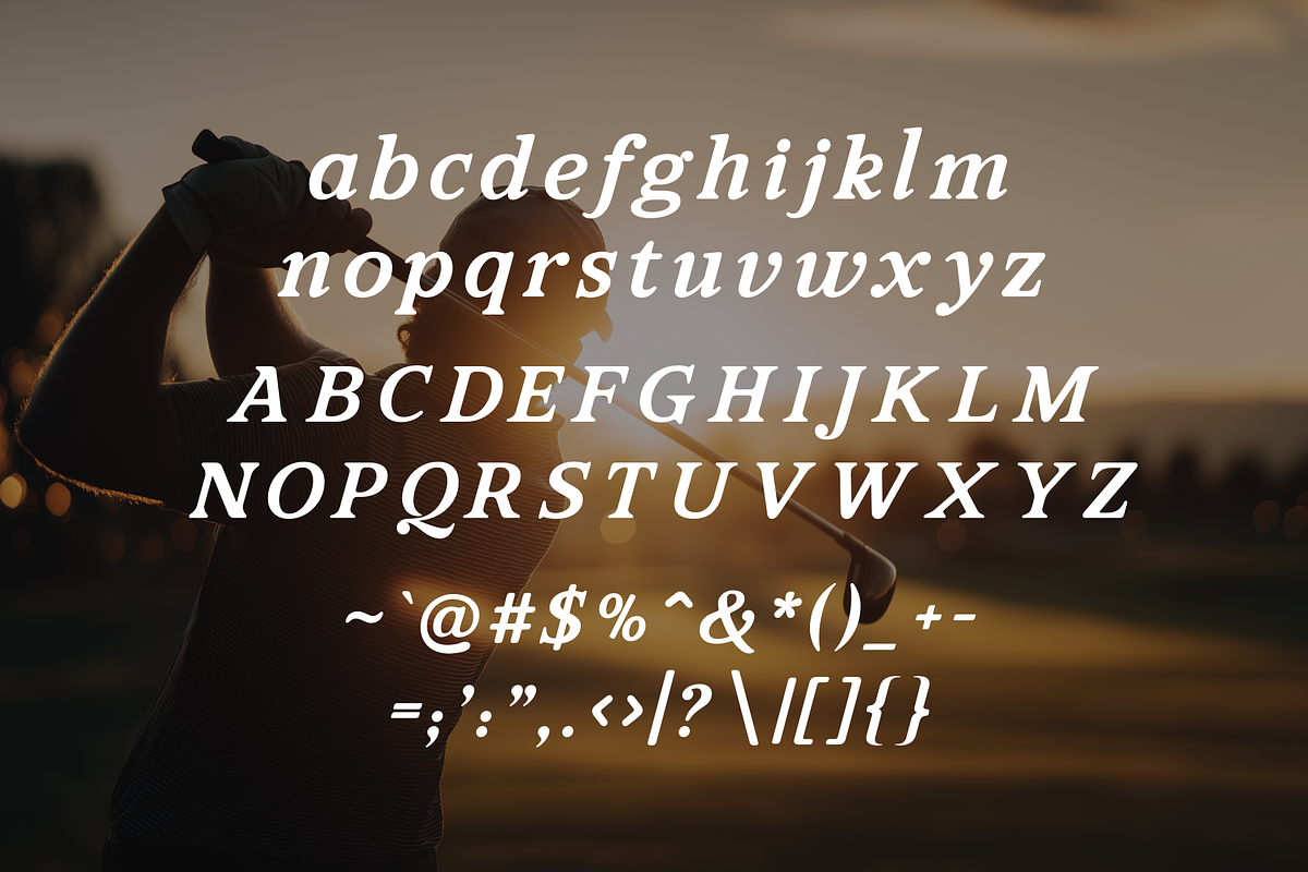 Majestic Drive - Golf Typeface, a Serif Font by HipFonts (Photo 6 of 9)