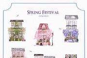 Spring Festival. Watercolor graphic, an Object Graphic by ma_i_vi (Thumbnail 2 of 11)