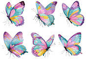 Whimsical Spring Butterfly Clipart, an Illustration by Dream Creation (Thumbnail 4 of 6)