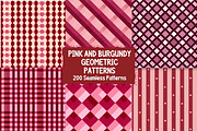 220+ Pink and Burgundy Patterns, a Pattern Graphic by Pattern Whimsy (Thumbnail 1 of 9)