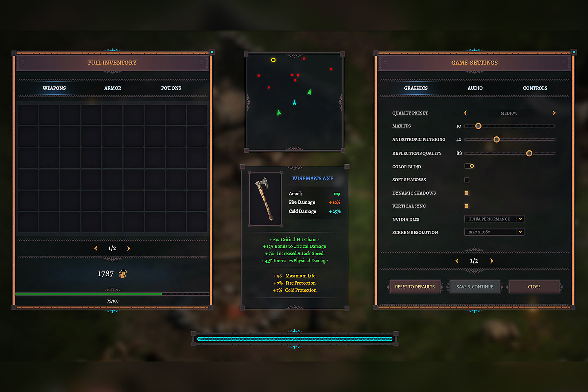 RPG Gaming User Interface Lite Kit, a Templates & Theme by Marabu Textures Store (Photo 2 of 3)