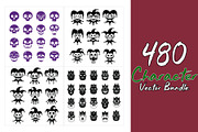 480 Scary Character Vector Bundle, an Object Graphic by Sofia's Fashion (Thumbnail 2 of 6)
