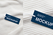 Clothes label tag blank white mockup, an Advertising Mockup by Olha Klein (Thumbnail 3 of 3)