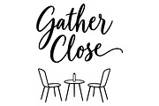 Gather Close Cozy Chairs Line Art, an Object Illustration by Ghagra (Thumbnail 2 of 7)