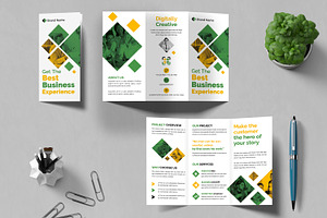 Business Trifold Brochure Layout, a Brochure Template by MightyDesign