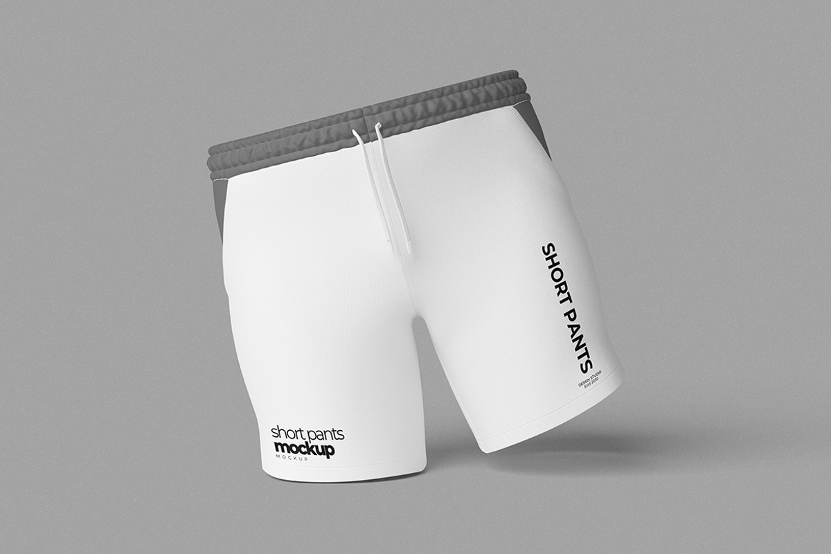 Short Pants Mockup, a Bottom Mockup by HanaSaka_Studio (Photo 2 of 5)