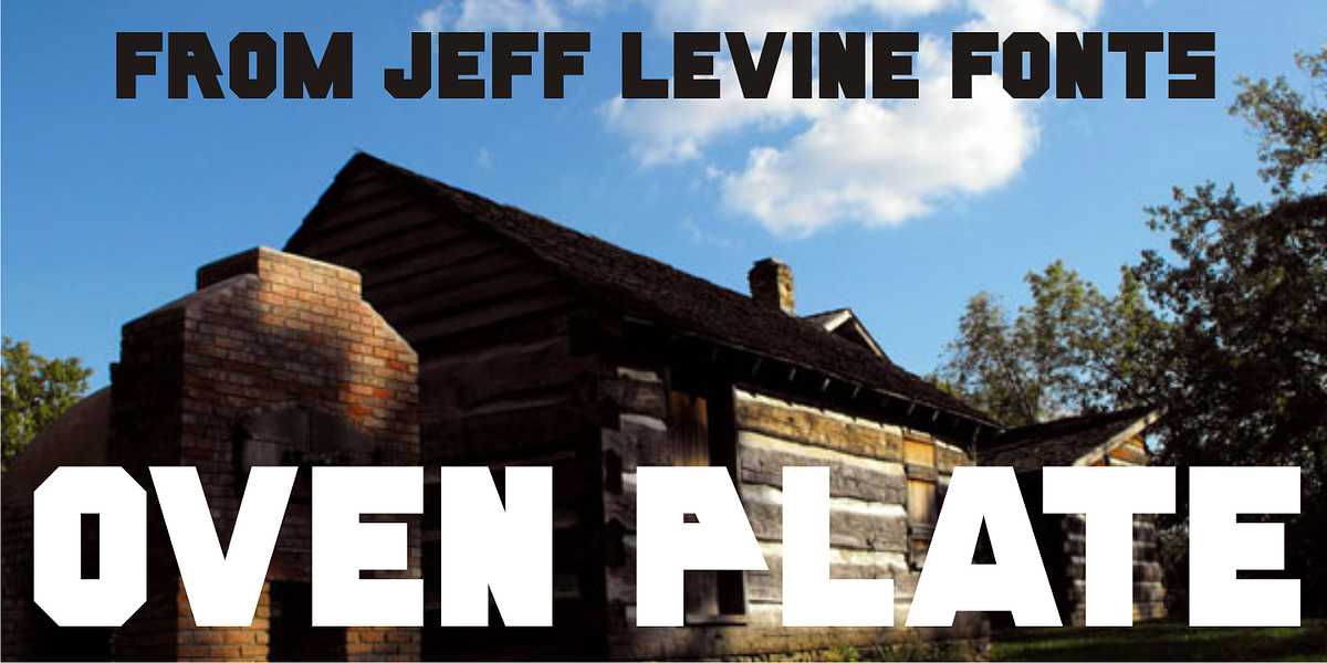 Oven Plate JNL, a Sans Serif Font by Jeff Levine Fonts