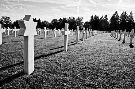 Cemetery stock photograph