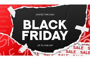 Black Friday sale collage, an Object Illustration by Andrey Yaroslavtsev