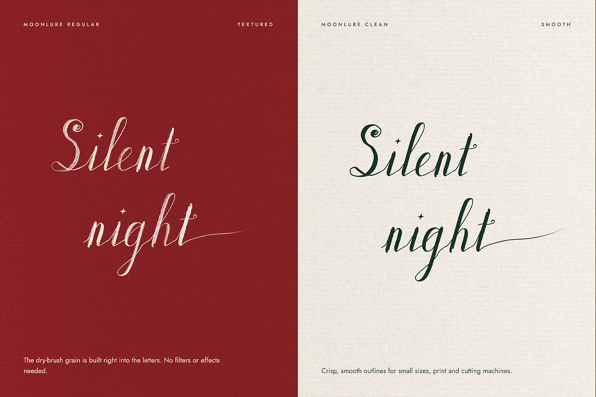 Moonlure – Textured Brush Script, a Handwritten Font by Lilithcollageart (Photo 11 of 15)