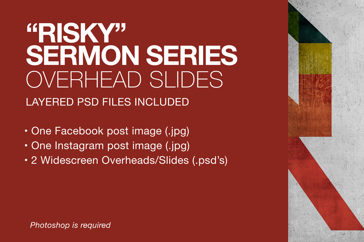 Risky Sermon Series Graphics, a Presentation Template by Messenger Graphics