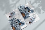 Winter alcohol ink and line art set, a Texture Illustration by Tiana Geo (Thumbnail 8 of 15)