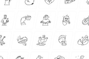 Miss You Doodle Icons Set, an Outline Icon by Vectors Market (Thumbnail 7 of 8)