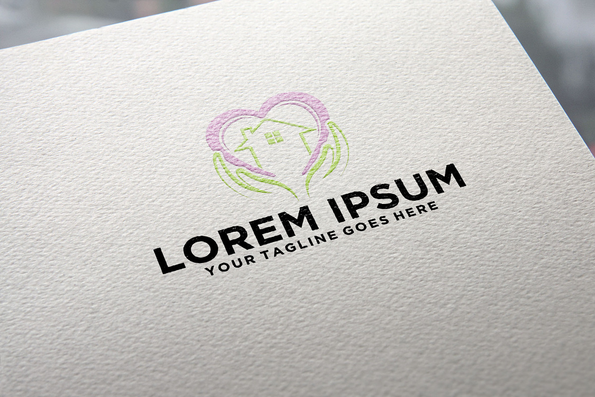 Home Care logo hands design, a Branding & Logo Template by REDVY CREATIVE