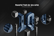 Procreate Shader Brushes Bundle, a Brush Add-On by brushapes.com (Thumbnail 7 of 33)