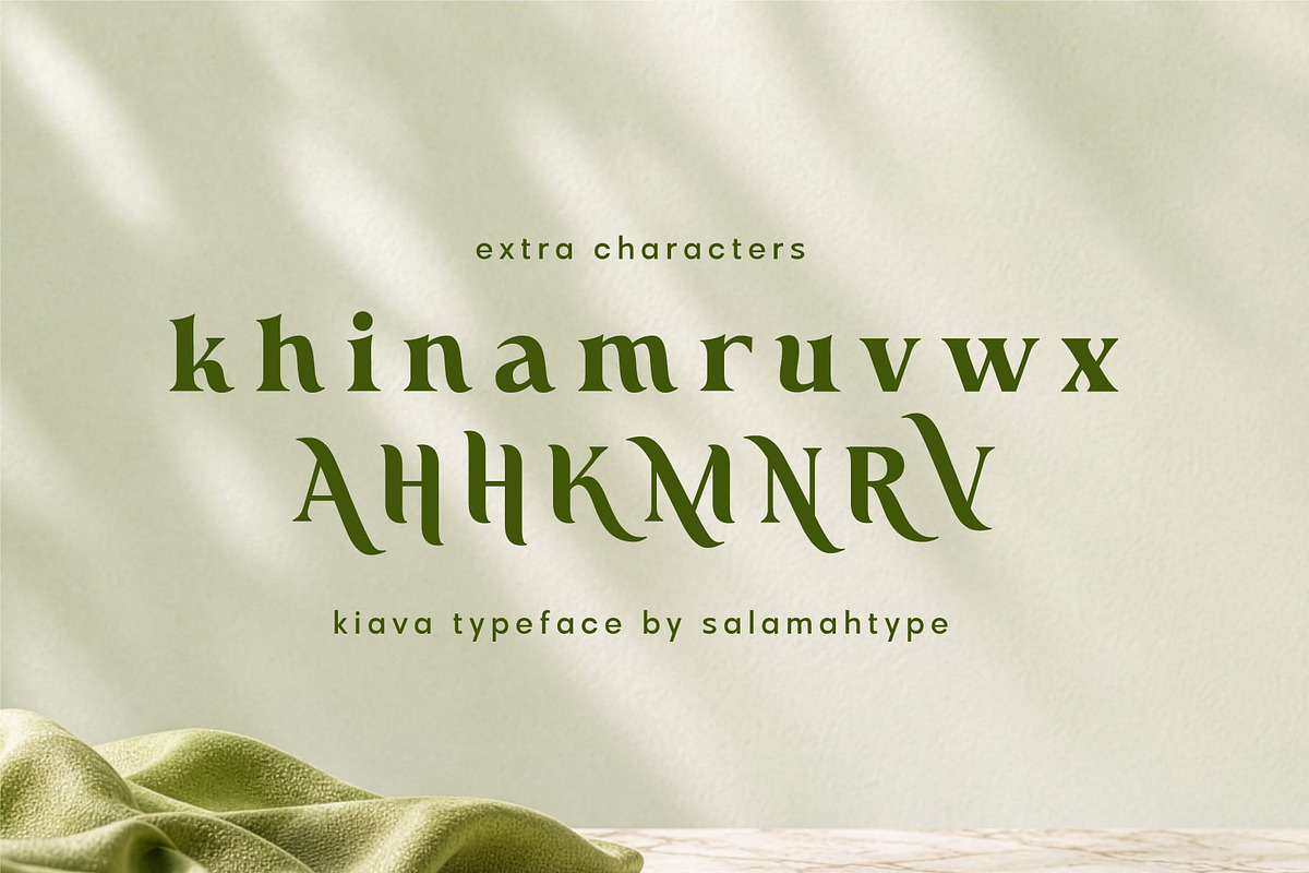 Kiava – Luxury Display Serif, a Serif Font by Salamahtype (Photo 7 of 8)