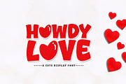 Howdy Love, a Sans Serif Font by khurasan (Thumbnail 1 of 4)