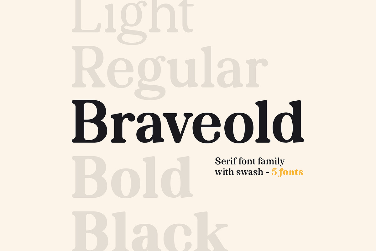 Braveold Font Family