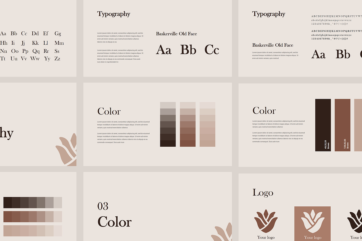 Brand Guideline Powerpoint Template, a Presentation Template by Azruca (Photo 3 of 4)