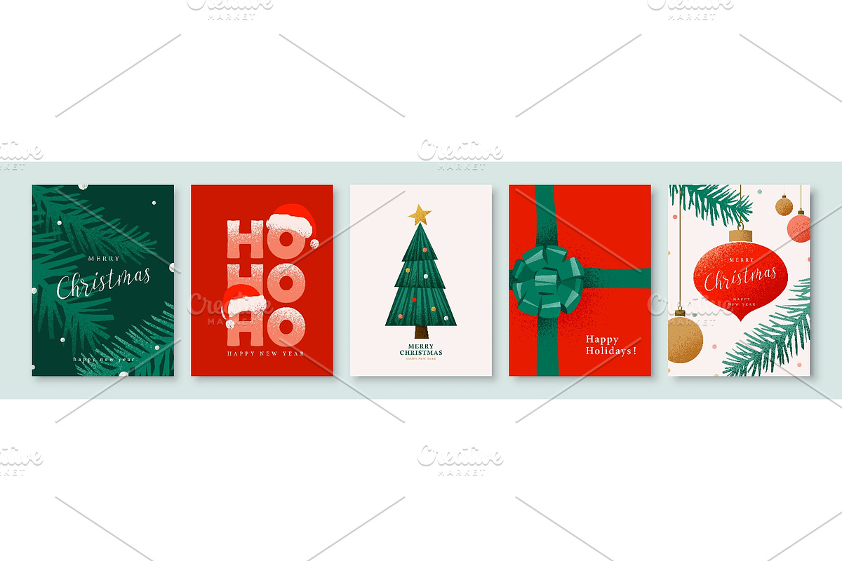 Christmas card holiday background, an Object Illustration by Zaie (Photo 1 of 3)