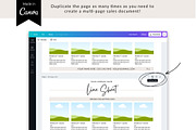 Line Sheet Template for Canva, a Brochure Template by Sweet Little Muse (Thumbnail 3 of 4)