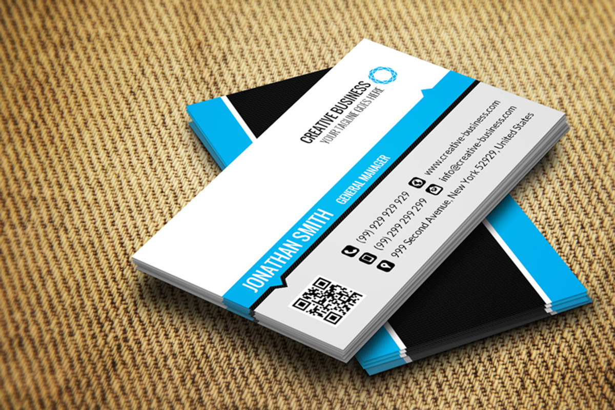 Corporate Business Card CM043, a Business Card Template by annozio (Photo 3 of 4)