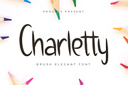 Charletty, a Script Font by Kang1993 (Thumbnail 1 of 7)
