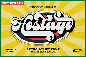 Hostage -Retro Font New Update