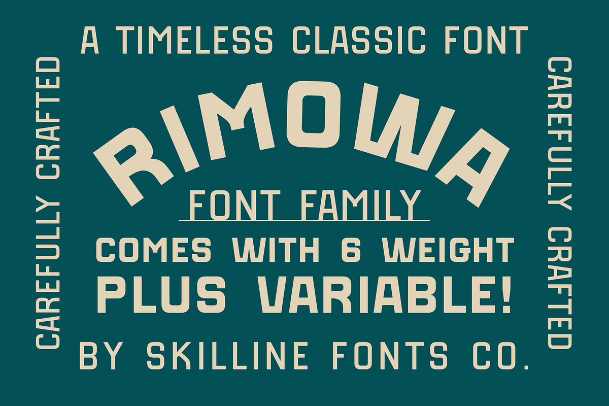 SFC Rimowa Family, a Sans Serif Font by Skilline Supply Co. (Photo 1 of 8)