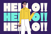 Nebies Retro - Bold Extrude Font, a Sans Serif Font by Nirmana Visual (Thumbnail 2 of 16)