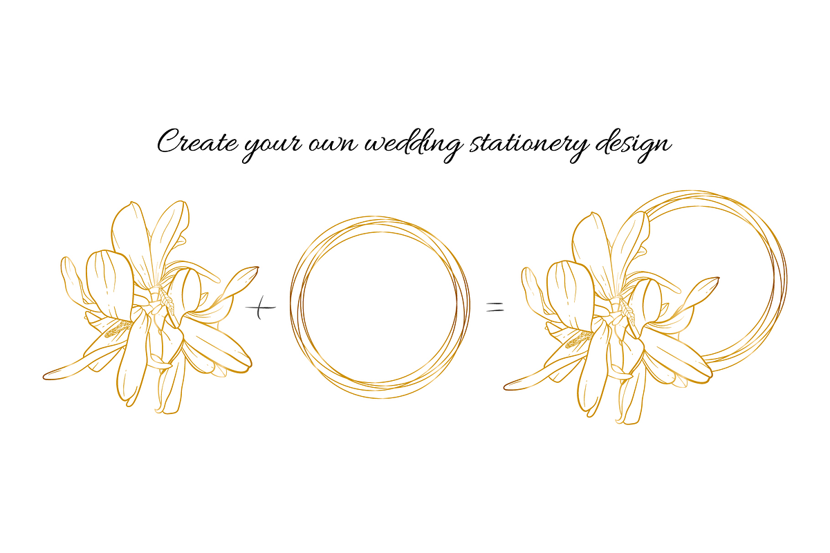 Magnolia Floral Design Pack, a Texture Illustration by JuDesign (Photo 7 of 16)