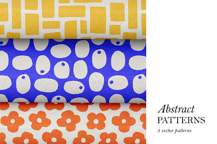 Cute, abstract seamless patterns, a Pattern Graphic by Good Studio