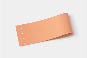 realistic textile label lying on, an Object Illustration by IfH