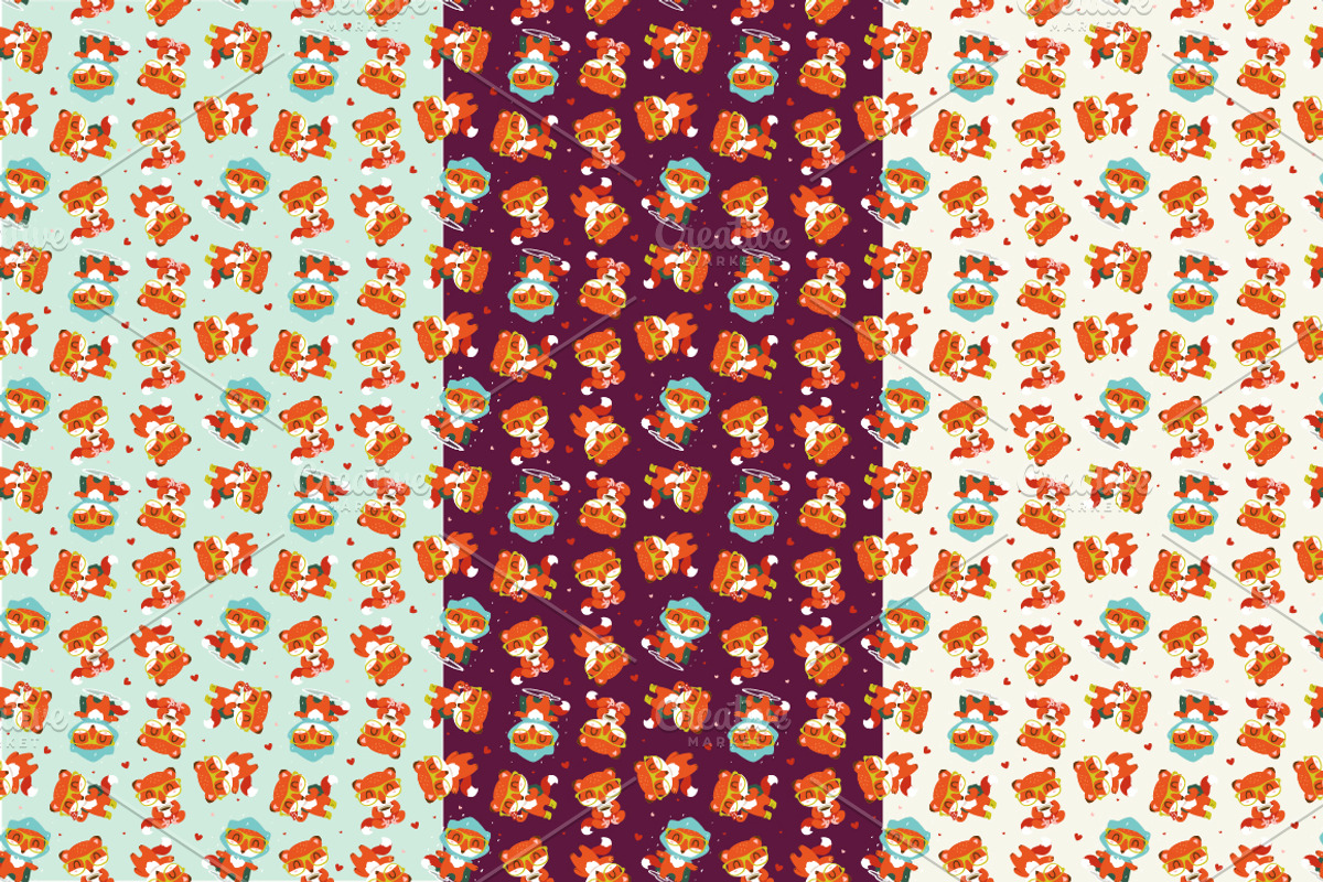 Cartoon autumn fox set, an Animal Illustration by SunnyWS (Photo 9 of 9)