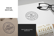 10 Logo/Badge Mock-Ups Vol.5, a Product Mockup by GraphicBurger (Thumbnail 3 of 5)