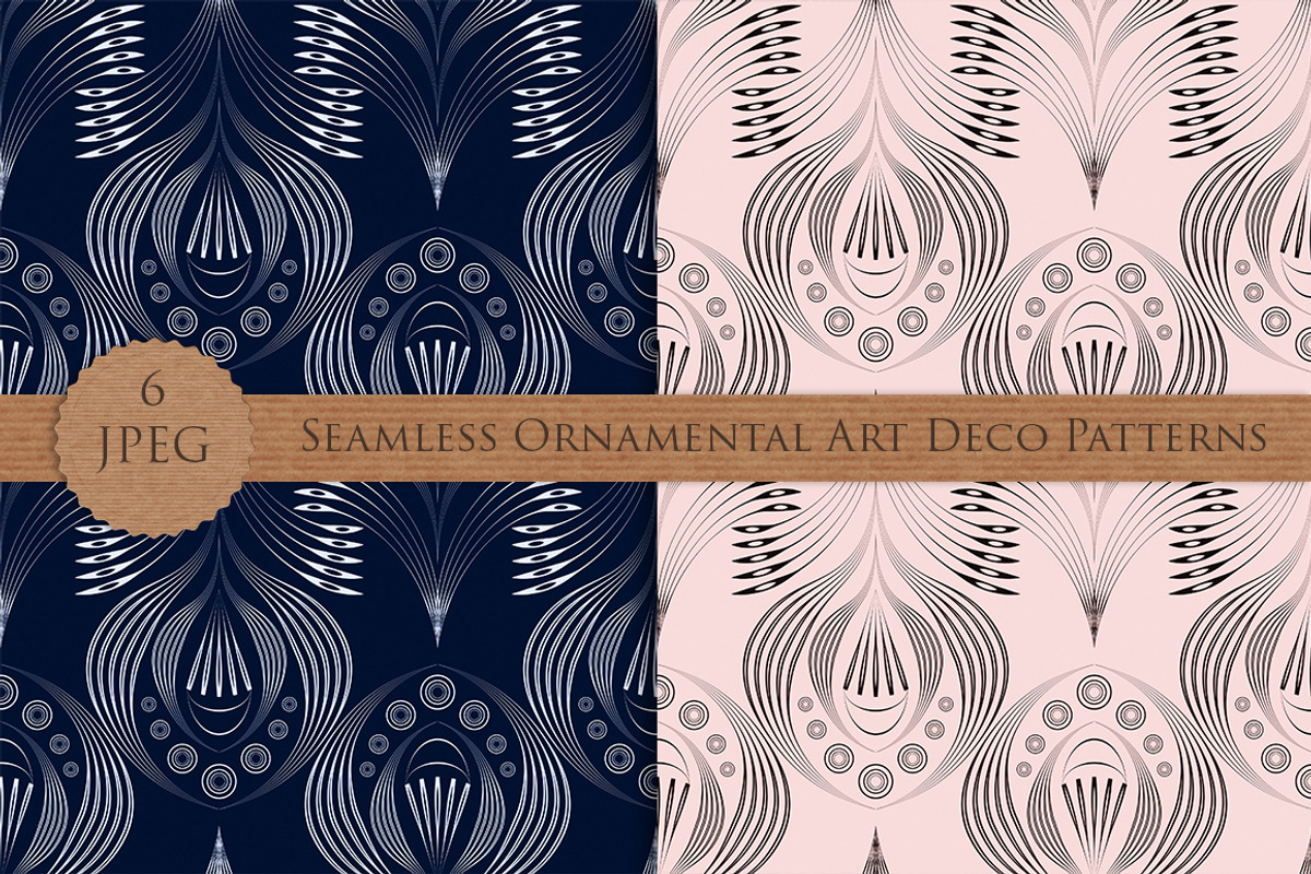Seamless pattern modern Art Deco, a Pattern Graphic by Futurel (Photo 2 of 4)