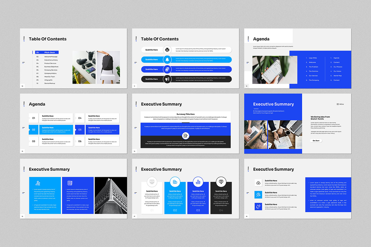 Pitch Deck PowerPoint Template, a Presentation Template by CreativeSlides (Photo 6 of 41)