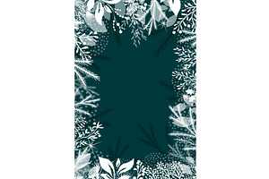 Frame with fir branches. Christmas, an Object Illustration by Nenahliadava Design