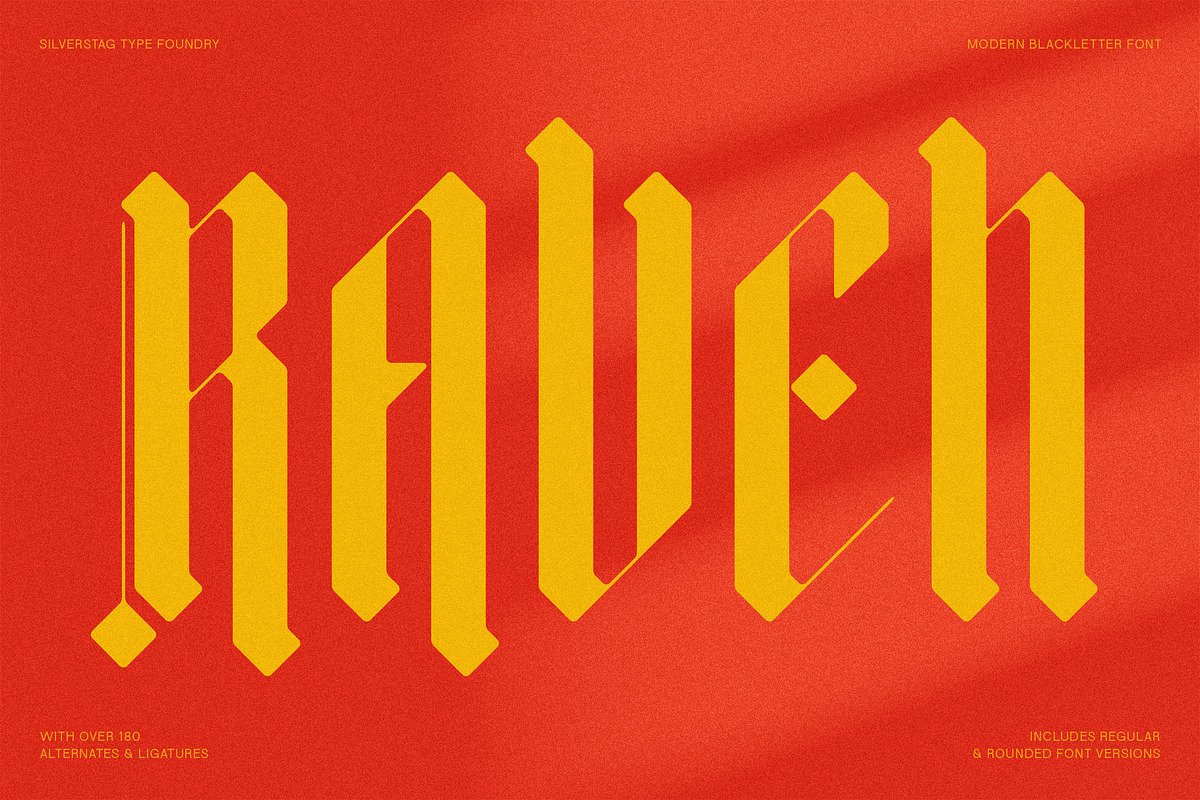 Rymaki - Modern Blackletter Font, a Blackletter Font by SilverStag Type Foundry (Photo 19 of 30)