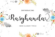 Rasyhanda, a Script Font by danti (Thumbnail 1 of 7)