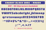 Chunky Block Sans Font, a Sans Serif Font by Brian Ritter Design (Thumbnail 5 of 6)