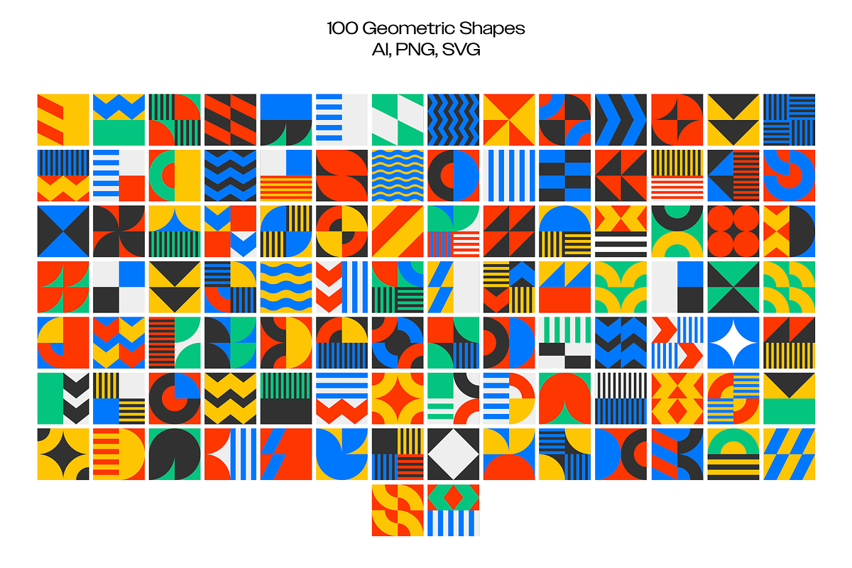 BRICKS-Geometric Pattern Collection, a Pattern Graphic by Katedsgn (Photo 9 of 12)