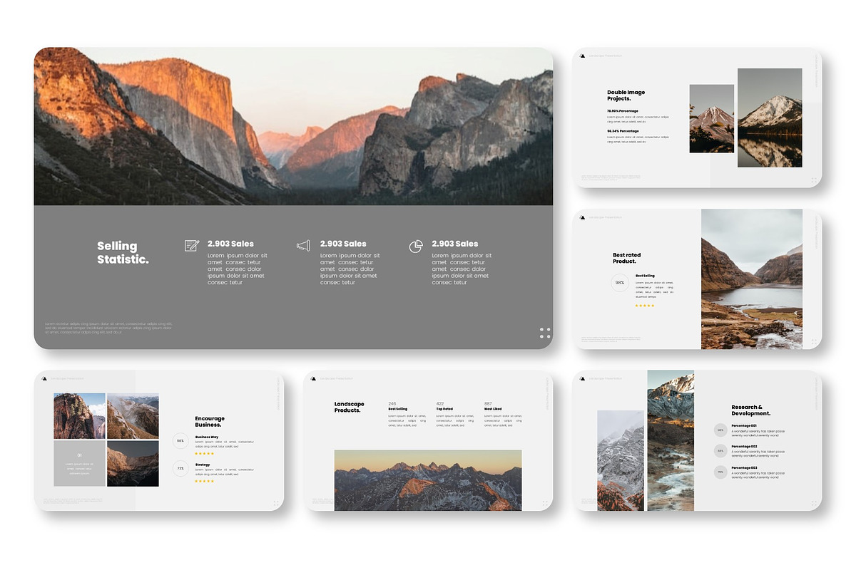 Landscape Minimalist Keynote, a Presentation Template by NecrolitSlide (Photo 4 of 9)