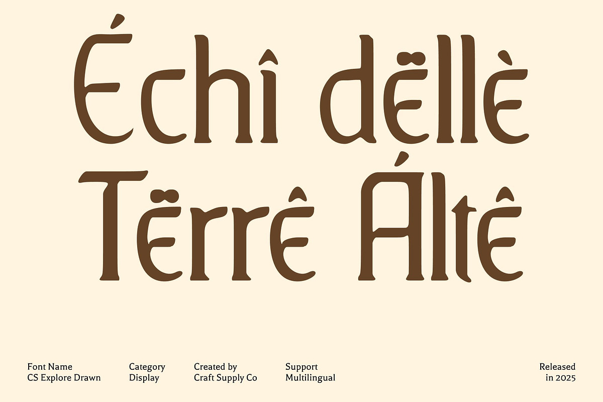CS Explore Drawn, a Serif Font by Craft Supply Co. (Photo 6 of 8)