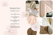 Line Art Leaf Seamless Patterns, a Pattern Graphic by Momosama Studio (Thumbnail 3 of 5)