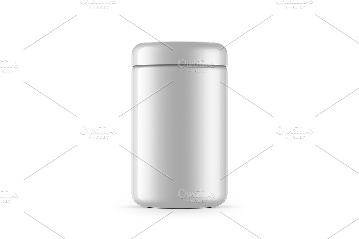 Plastic Jar PSD Mockup, a Cups & Container Mockup by GreatFruit (Photo 2 of 6)